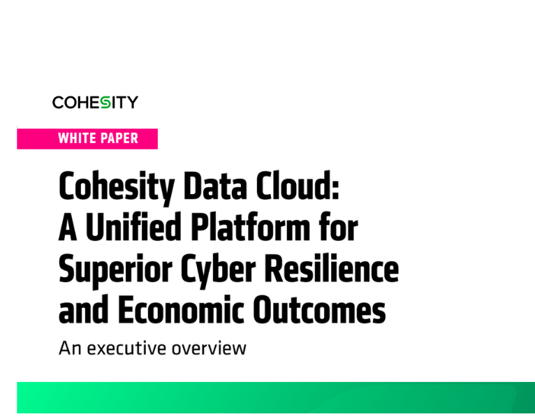 Unify data protection and cyber resilience on one platform