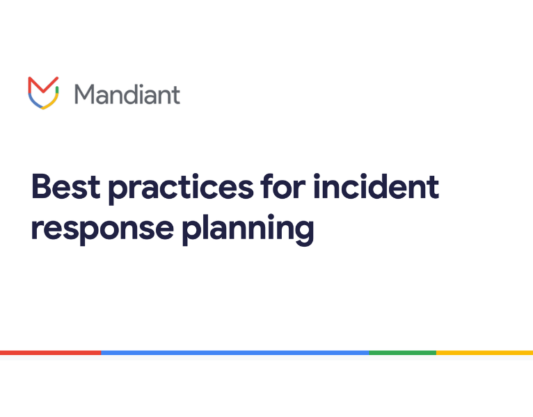 Best practices for incident response planning